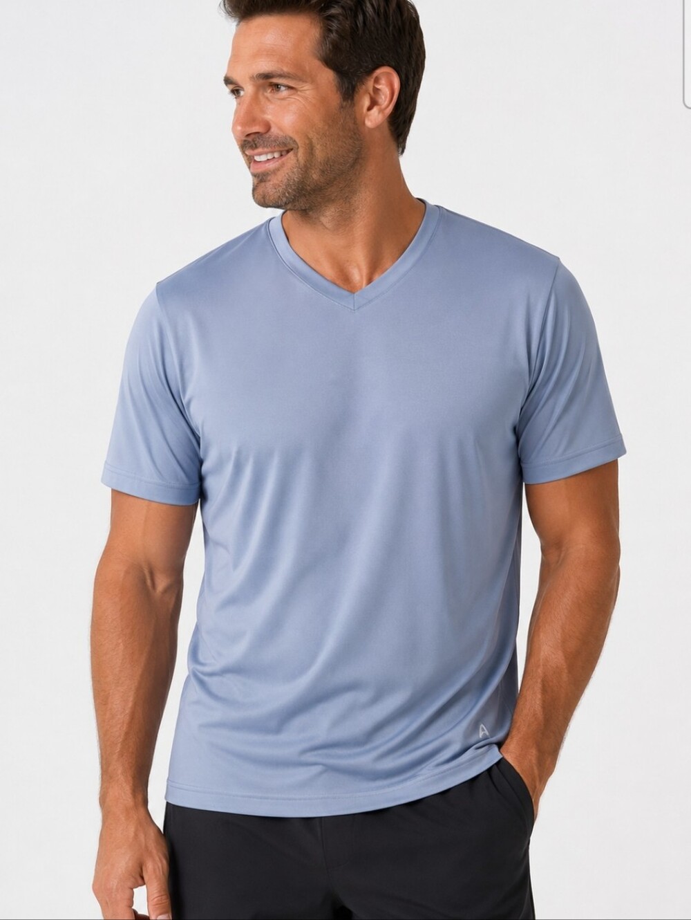 Arctic Cool Men’s Cooling V-Neck Marina Blue 3XL NWT UPF 50+